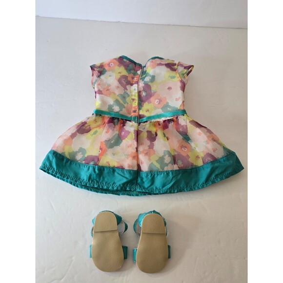 American Girl Bright Blooms Dress and shoes - Picture 7 of 8
